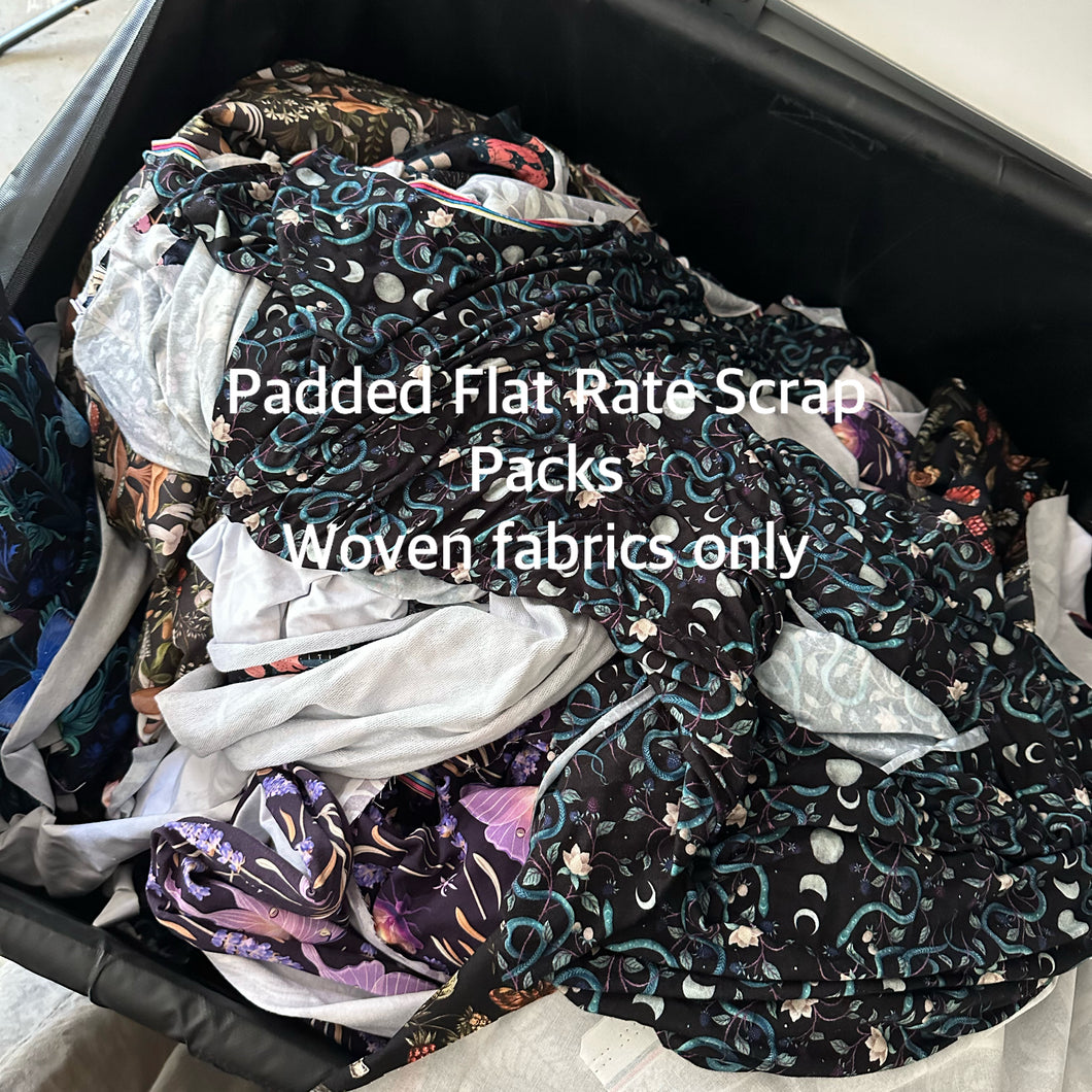 Full Padded Flat Rate Scrap pack - woven fabric only